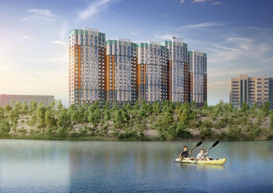 Апартаменты В Жк Laketown На Берегу Озера อัลมาตี ภายนอก รูปภาพ